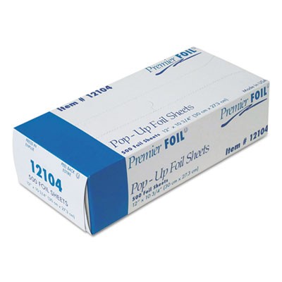 12104 Silver 12" x 10 3/4" Inter folded Foil Sheets