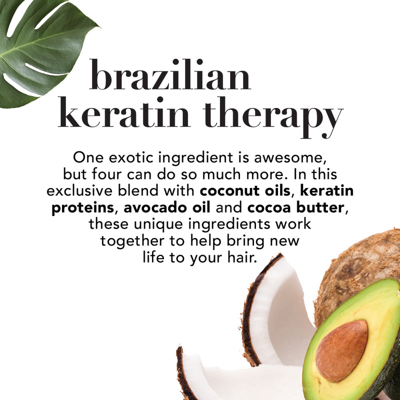 OGX Ever Straightening + Brazilian Keratin Therapy Conditioner, 13 FL OZ