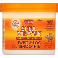 (2 Pack) African Pride Shea Miracle Moisture Intense Twist & Loc Smoothie 12 oz. Jar