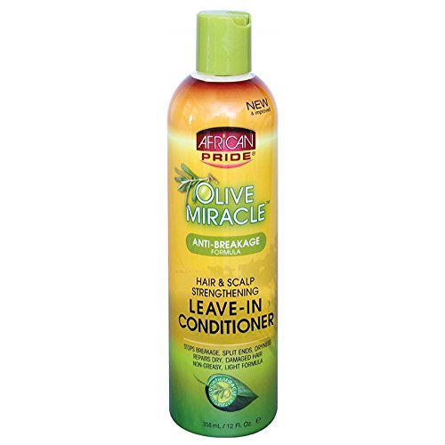 African Pride Olive Miracle Leave-in Conditioner, 12 Ounce