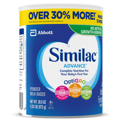(Buy 2, Save $4) Similac Advance Infant Formula with Iron, Powder, 1.93 lb (2-pack)
