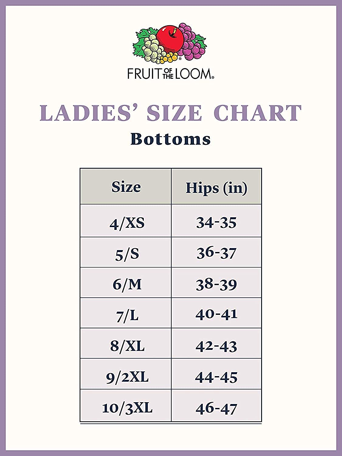 Fruit of the Loom Women Panties 100% Cotton Underwear Regular & Plus Size