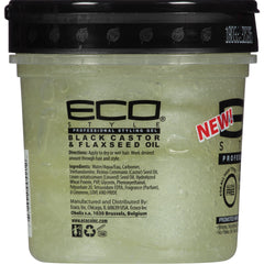 Eco Style® Black Castor & Flaxseed Oil Professional Styling Gel 16 fl. oz. Plastic Jar