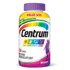 Centrum Women (250 Count) Multivitamin / Multimineral Supplement Tablet, Vitamin D3