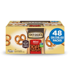Snyder's of Hanover Mini Pretzels, Individual Packs, 1.5 Ounce, 48 Count