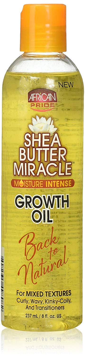 African Pride Shea Butter Miracle Growth Oil, 8 Ounce