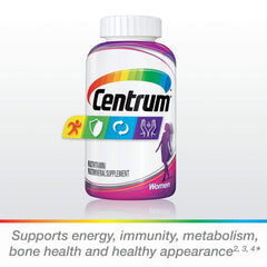 Centrum Women (250 Count) Multivitamin / Multimineral Supplement Tablet, Vitamin D3