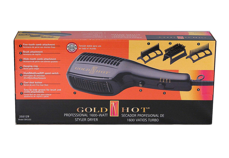 Gold 'N Hot GH3202 Professional 1600-Watt Styler Dryer