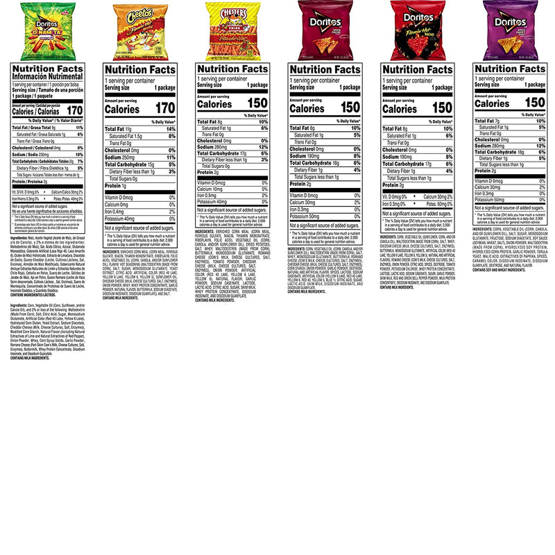 Frito-Lay Fiery Mix Variety Pack, 40 Count