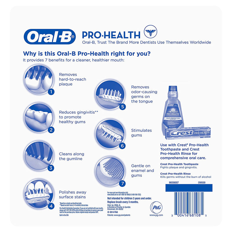 Oral-B Pro Health All In One Soft Toothbrushes, 6 Count / 4 Count
