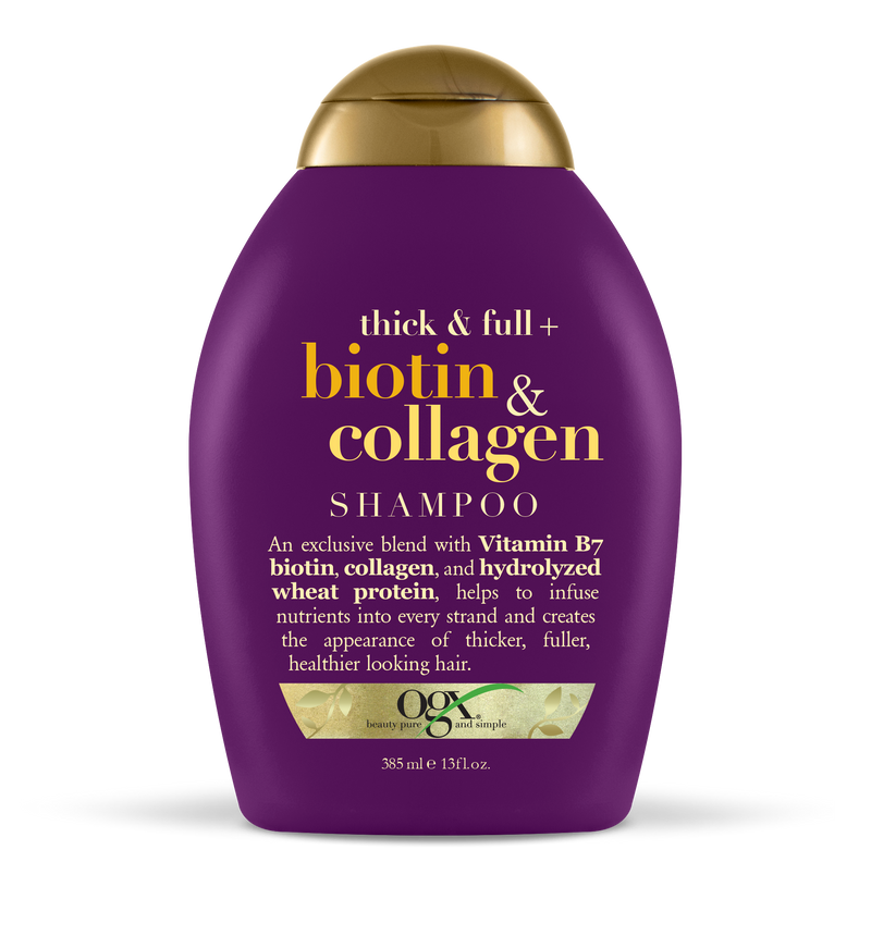 OGX Thick & Full Biotin & Collagen Shampoo, 13 FL OZ