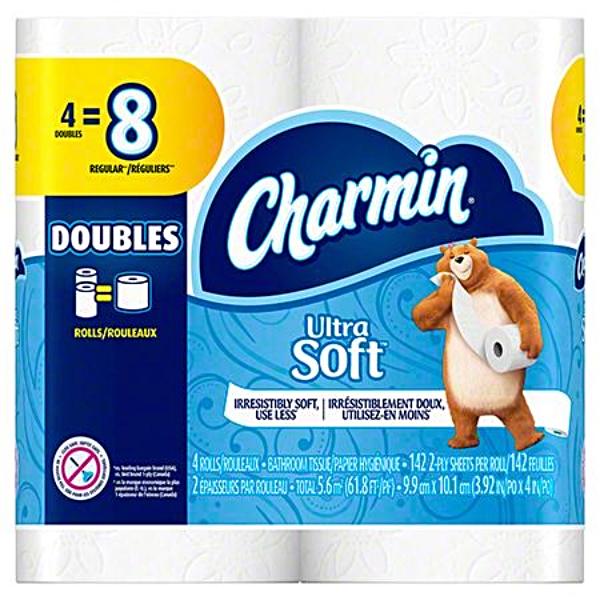 P&G Charmin® Ultra Soft™ 2-Ply Bath Tissue Rolls (48 per case)