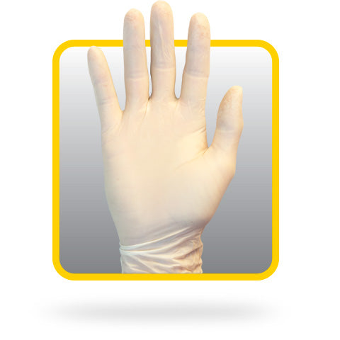 The Safety Zone® Natural Large Powdered Latex Medical Grade Exam Gloves