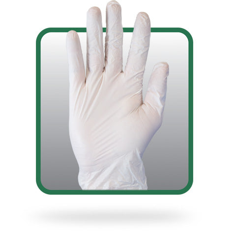 The Safety Zone® White Large Powder-Free Vinyl General Purpose Gloves (100 per case)