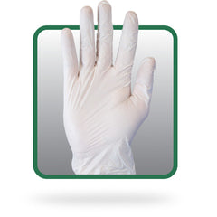 The Safety Zone® White Small Powder-Free Vinyl General Purpose Gloves (100 per box)