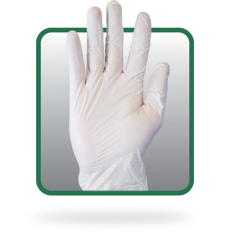 The Safety Zone® White Medium Powder-Free Vinyl General Purpose Gloves (100 per box)