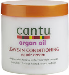 (2 pack) Cantu Argan Oil Leave-In Moisturizing Conditioning Repair Cream, 16 oz