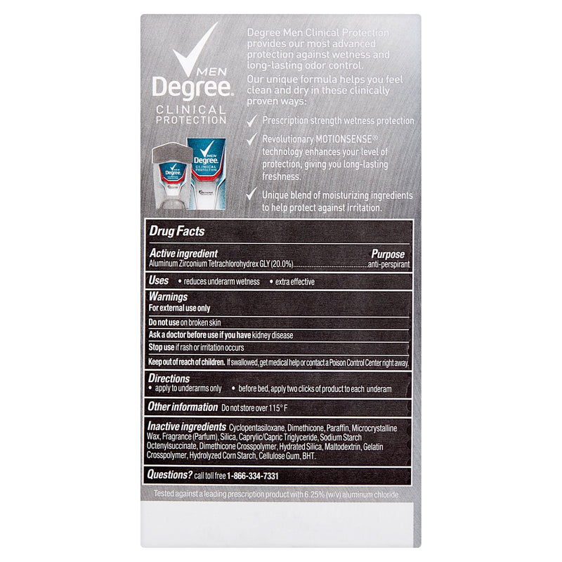 Degree Men Clinical Sport Strength Antiperspirant Deodorant 1.7 oz