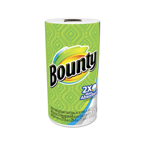 P&G Bounty® White 11" x 10.4" Perforated 2-Pl y Paper Roll Towels (30 per case)