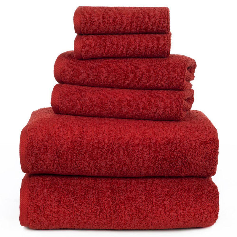 Burgundy 15x24” 15x25”  Each pack contains a dozen towels.