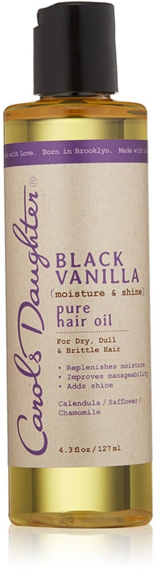 Carols Daughter Black Vanilla Moisture & Shine Pure Hair Oil 4.3 oz (Pack of 2)