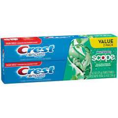 Crest Complete Whitening + Scope Toothpaste (Pack of 2)
