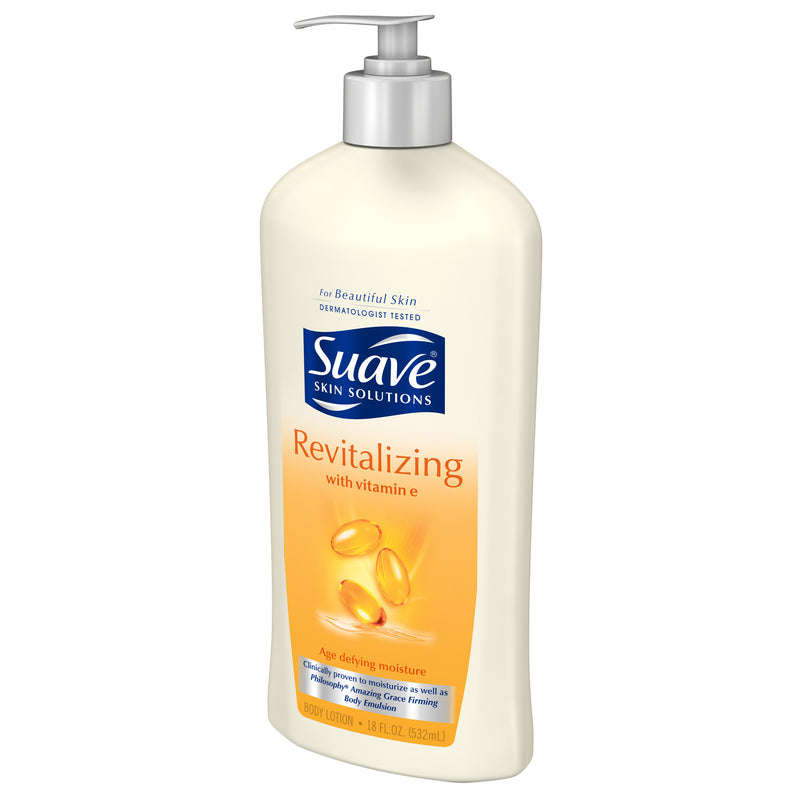Suave Skin Solutions Revitalizing with Vitamin E Body Lotion, 18 oz