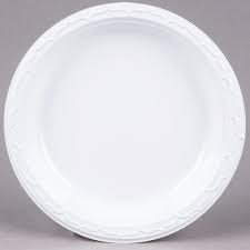 Aristocrat White 9" Plastic Dinner Plates (500 per case)